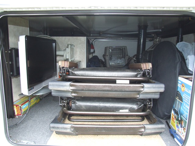 Stored view with cargo