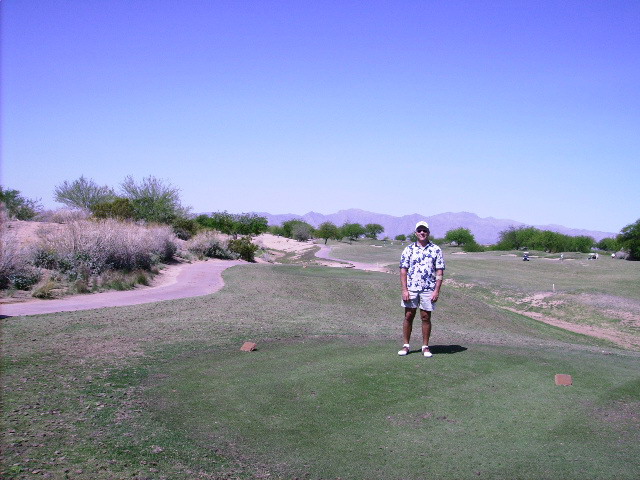 Shot of the Third hole at Falcon dunes
