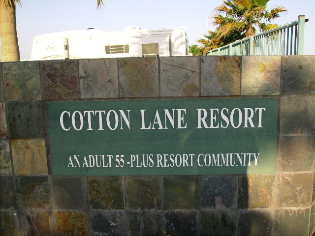 Sign at entry to Cotton Lane