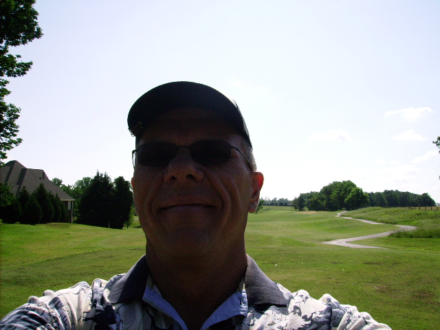 Self portrait on the 1st Tee box