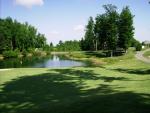 View from green back to the tee box on #3