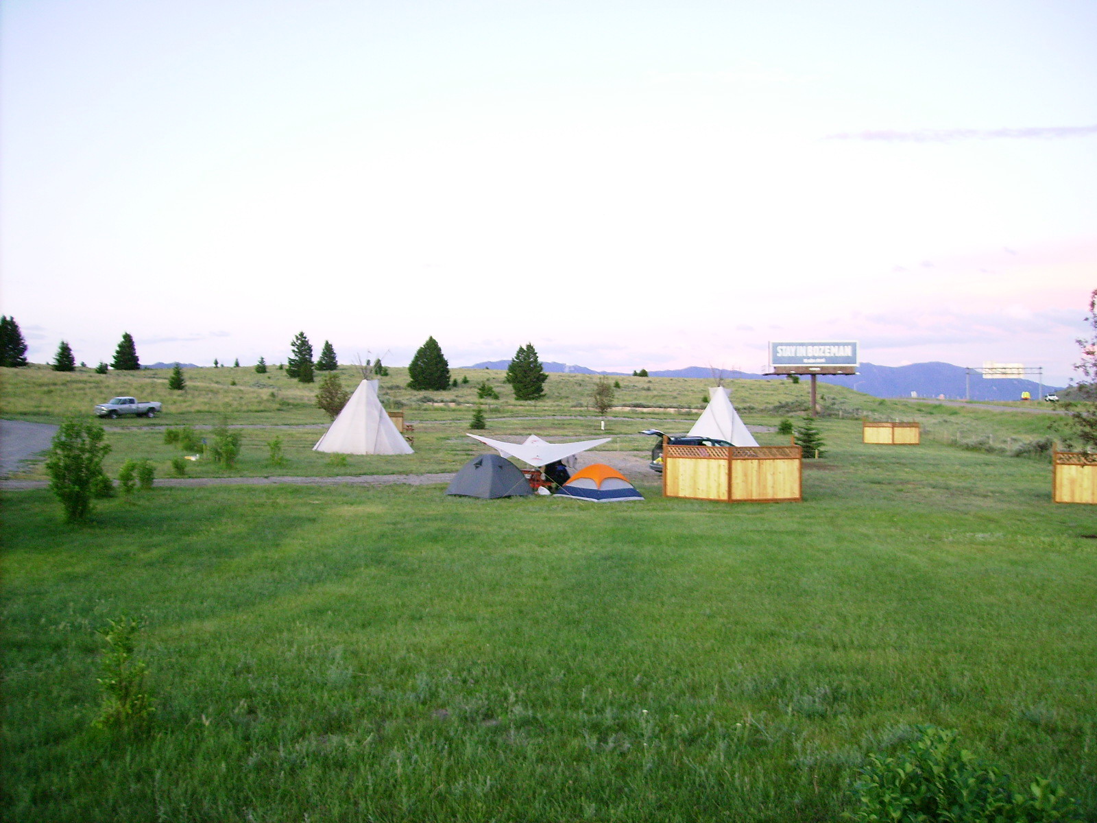 Camping area at RV Park