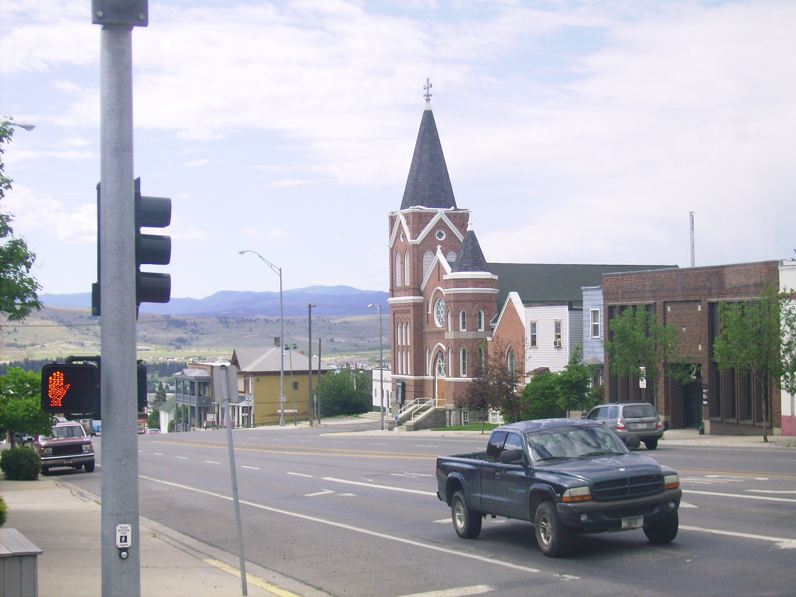 Church in downtown Butte, MT
