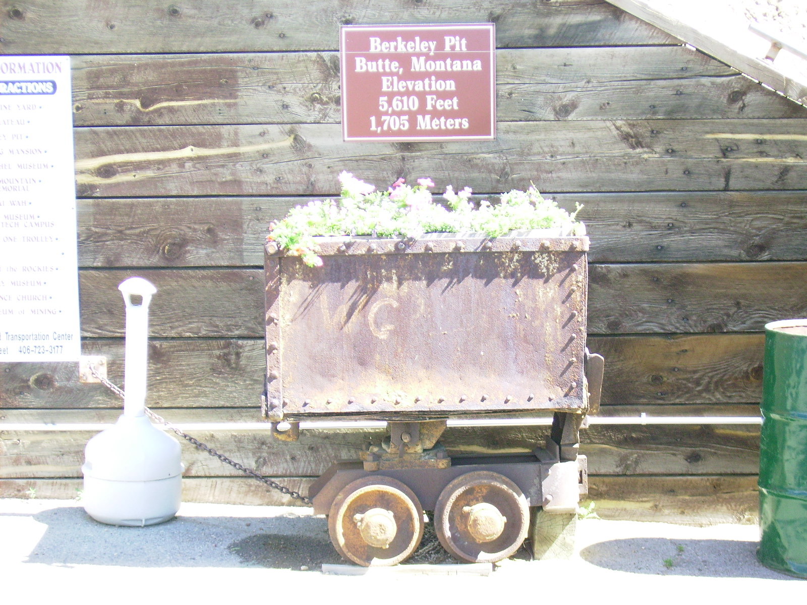 Ore cart used in Berkeley Pit mine