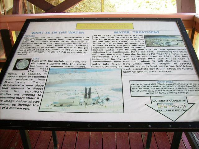 Storyboard of water treatment at Berkeley Pit