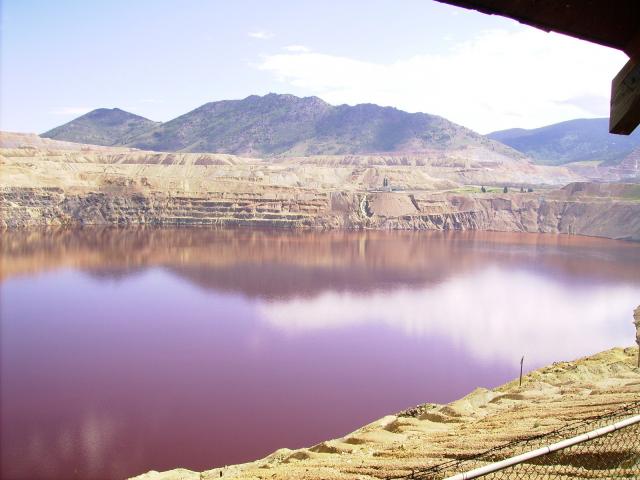 Super Fund lake at Berkeley Pit